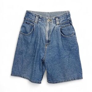 Vintage 90s Lee Denim Jean Shorts Women's‎ 8 Medium Jorts Cotton Made In USA